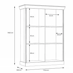 Ridgevalley Vitrine Boolamore I - Imitation chêne 15 Ridgevalley Vitrine Boolamore I - Imitation chêne -loftscape Boutique 1000364897 220722 501 SKETCH DETAILS P000000001000364897 sketch