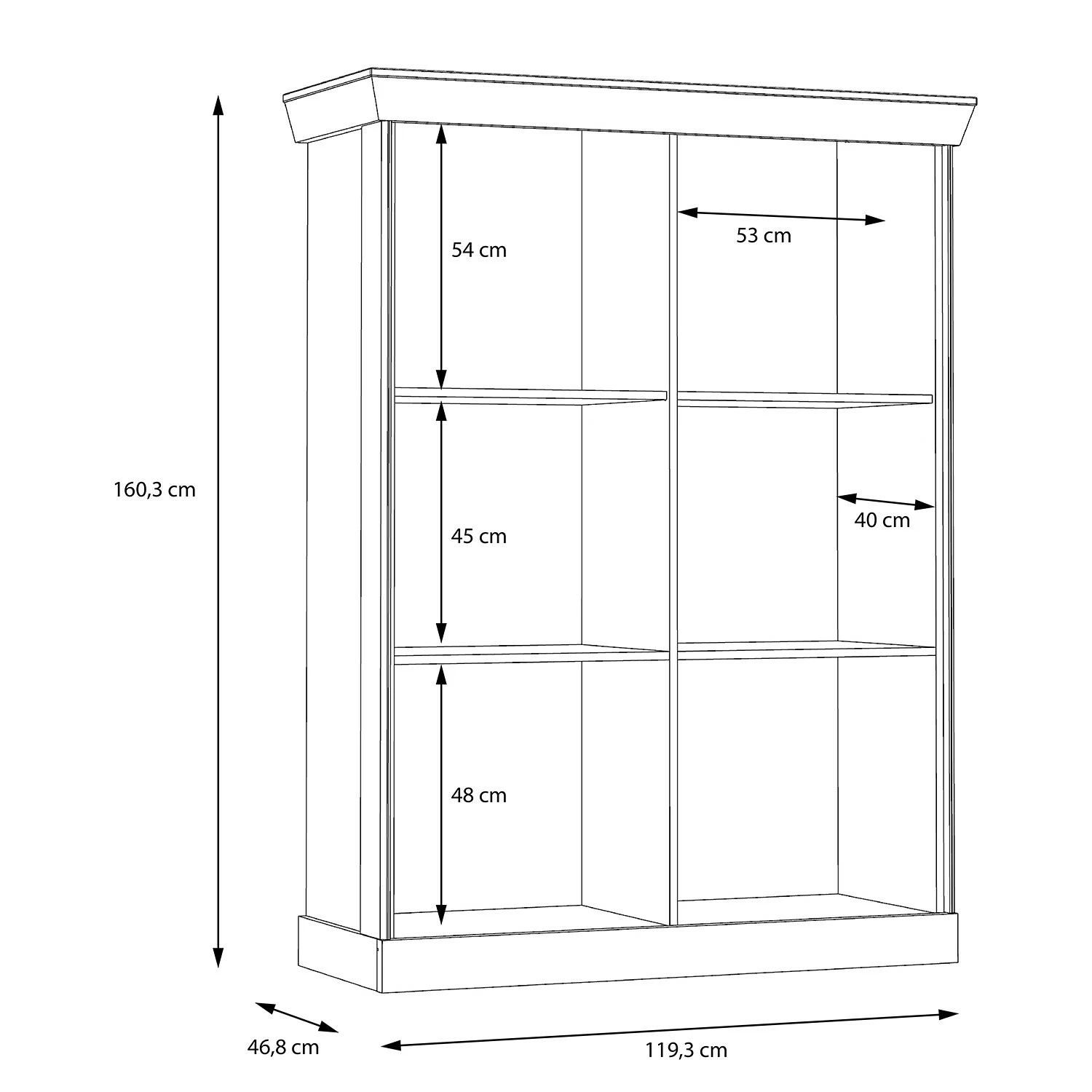 Ridgevalley Vitrine Boolamore I - Imitation chêne 9 Ridgevalley Vitrine Boolamore I - Imitation chêne – Image 7