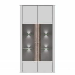 Loftscape Vitrine Millquarter II - Blanc / Imitation chêne clair 15 Loftscape Vitrine Millquarter II - Blanc / Imitation chêne clair -loftscape Boutique 1000364906 220722 030 DETAILS P000000001000364906