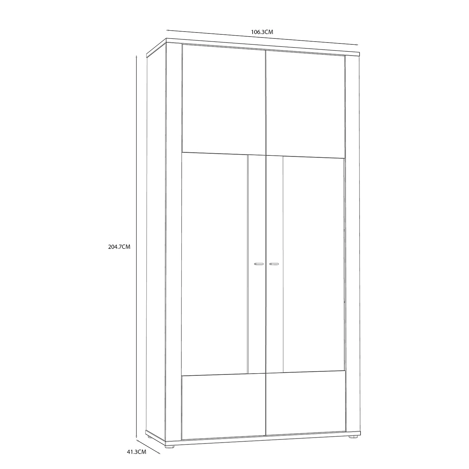Loftscape Vitrine Millquarter II - Blanc / Imitation chêne clair 11 Loftscape Vitrine Millquarter II - Blanc / Imitation chêne clair – Image 9