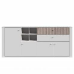 Loftscape Buffet Millquarter - Blanc / Imitation chêne clair -loftscape Boutique 1000364914 220722 030 DETAILS P000000001000364914