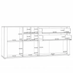 Loftscape Buffet Millquarter - Blanc / Imitation chêne clair -loftscape Boutique 1000364914 220722 501 SKETCH DETAILS P000000001000364914 sketch