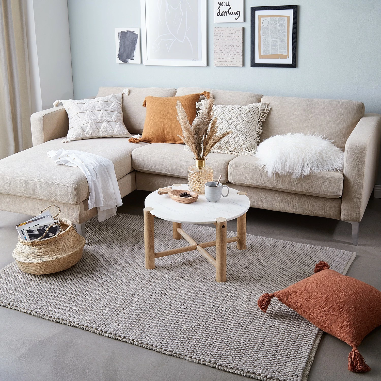 Butlers Bout de canapé MARVELOUS - Marbre / Bois de Manguier Massif - Naturel / Blanc 5 Butlers Bout de canapé MARVELOUS - Marbre / Bois de Manguier Massif - Naturel / Blanc – Image 3