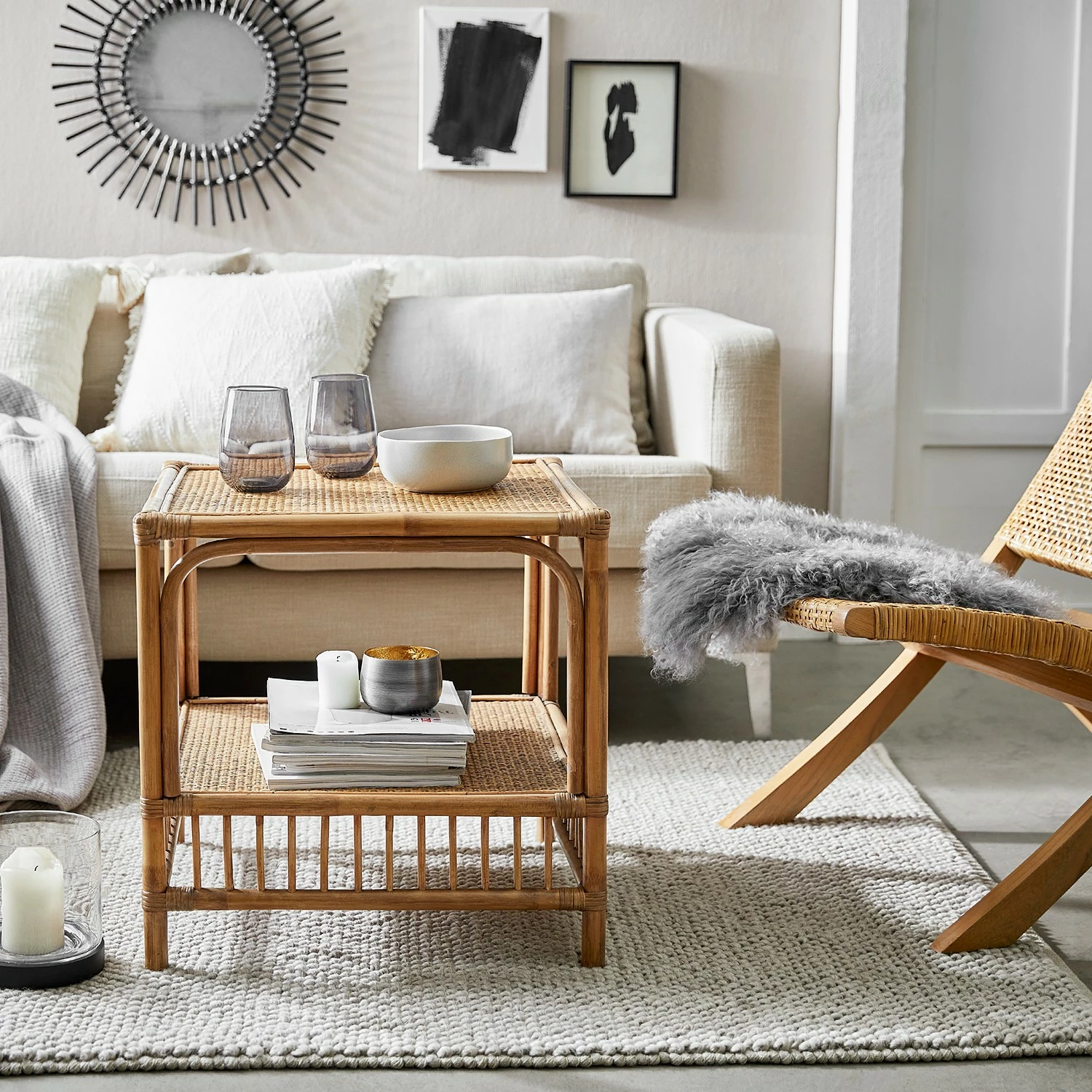 Butlers Table basse BOHO LOUNGE I - Rotin - Naturel 4 Butlers Table basse BOHO LOUNGE I - Rotin - Naturel – Image 2