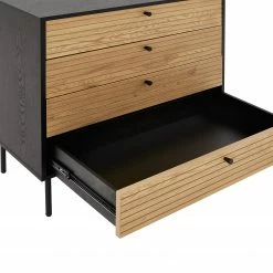 Butlers Commode MODERNIST - Placage chêne / Aluminium - Noir / Naturel 17 Butlers Commode MODERNIST - Placage chêne / Aluminium - Noir / Naturel -loftscape Boutique 1000365695 220728 070 DETAILS P000000001000365695