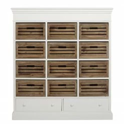 Butlers Étagère CAMPAGNE - Plaqué paulownia - Blanc -loftscape Boutique 1000365698 220728 035 DETAILS P000000001000365698