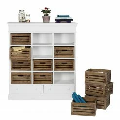 Butlers Étagère CAMPAGNE - Plaqué paulownia - Blanc -loftscape Boutique 1000365698 220728 070 DETAILS P000000001000365698