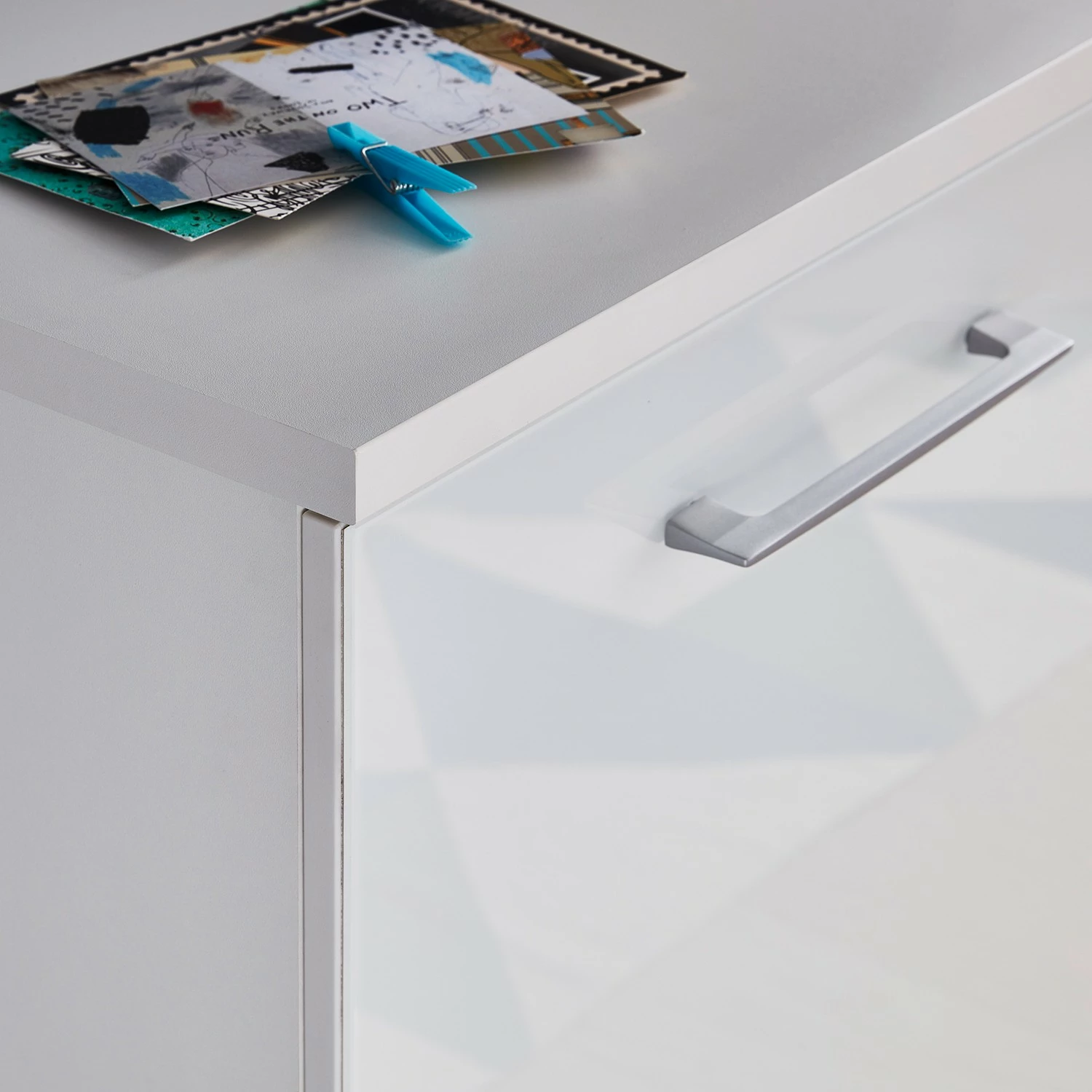 Germania Buffet Campo II - Verre - Blanc 6 Germania Buffet Campo II - Verre - Blanc – Image 4