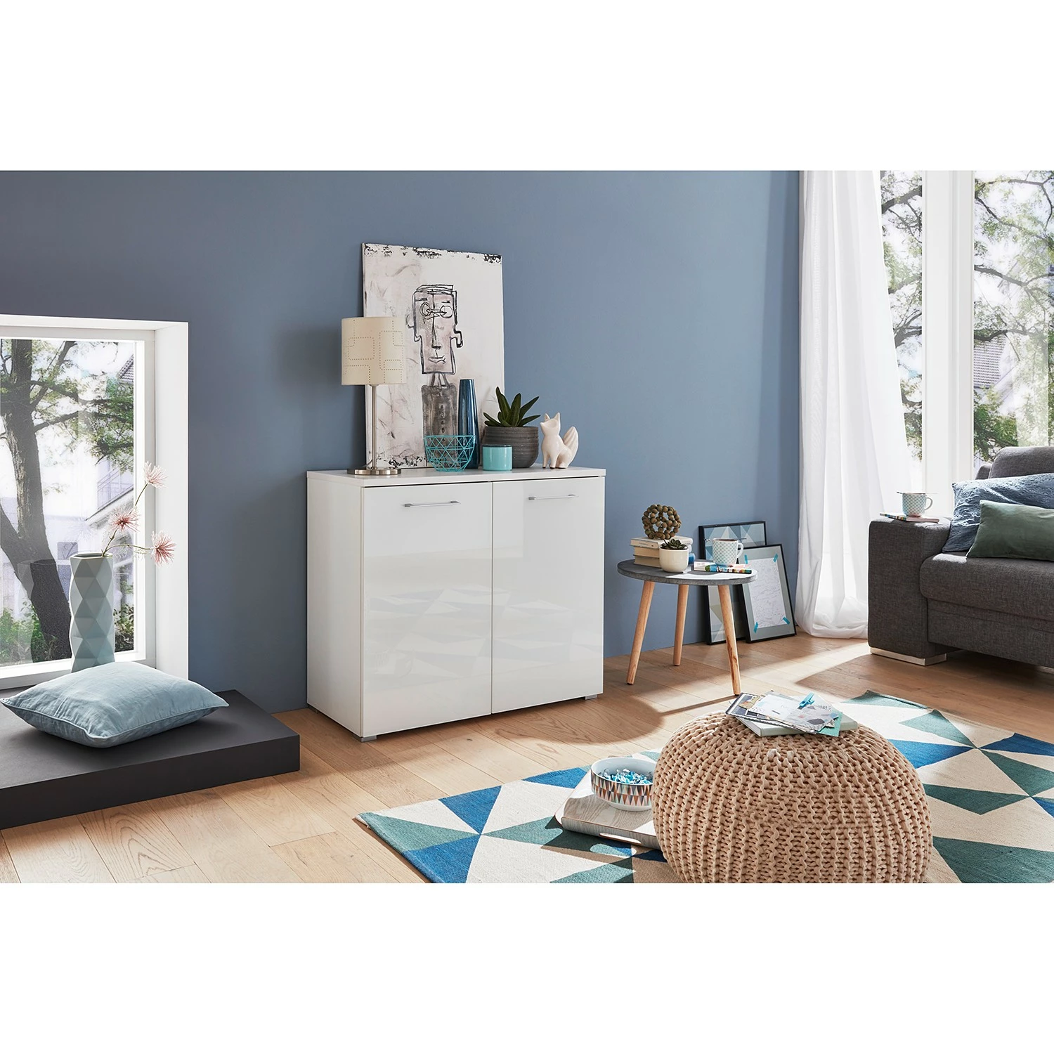 Germania Buffet Campo I - Verre - Blanc 4 Germania Buffet Campo I - Verre - Blanc – Image 2