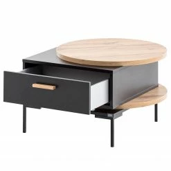 Schildmeyer Table basse Looks I - Noir / Imitation chêne -loftscape Boutique 1000366036 220809 031 DETAILS P000000001000366036