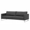 Fredriks Canapé Portobello (3 places) - Cuir véritable - Cuir véritable Gad : Anthracite - Luge -loftscape Boutique 3 sitzer sofa portobello leder anthrazit kufen 3793128