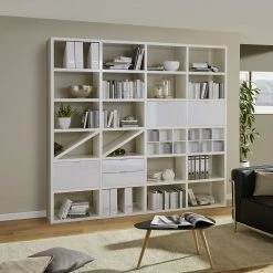 Fredriks Étagère à combiner Rodos I - Blanc brillant 8 Fredriks Étagère à combiner Rodos I - Blanc brillant -loftscape Boutique anbauregal rodos i hochglanz weiss 1890554