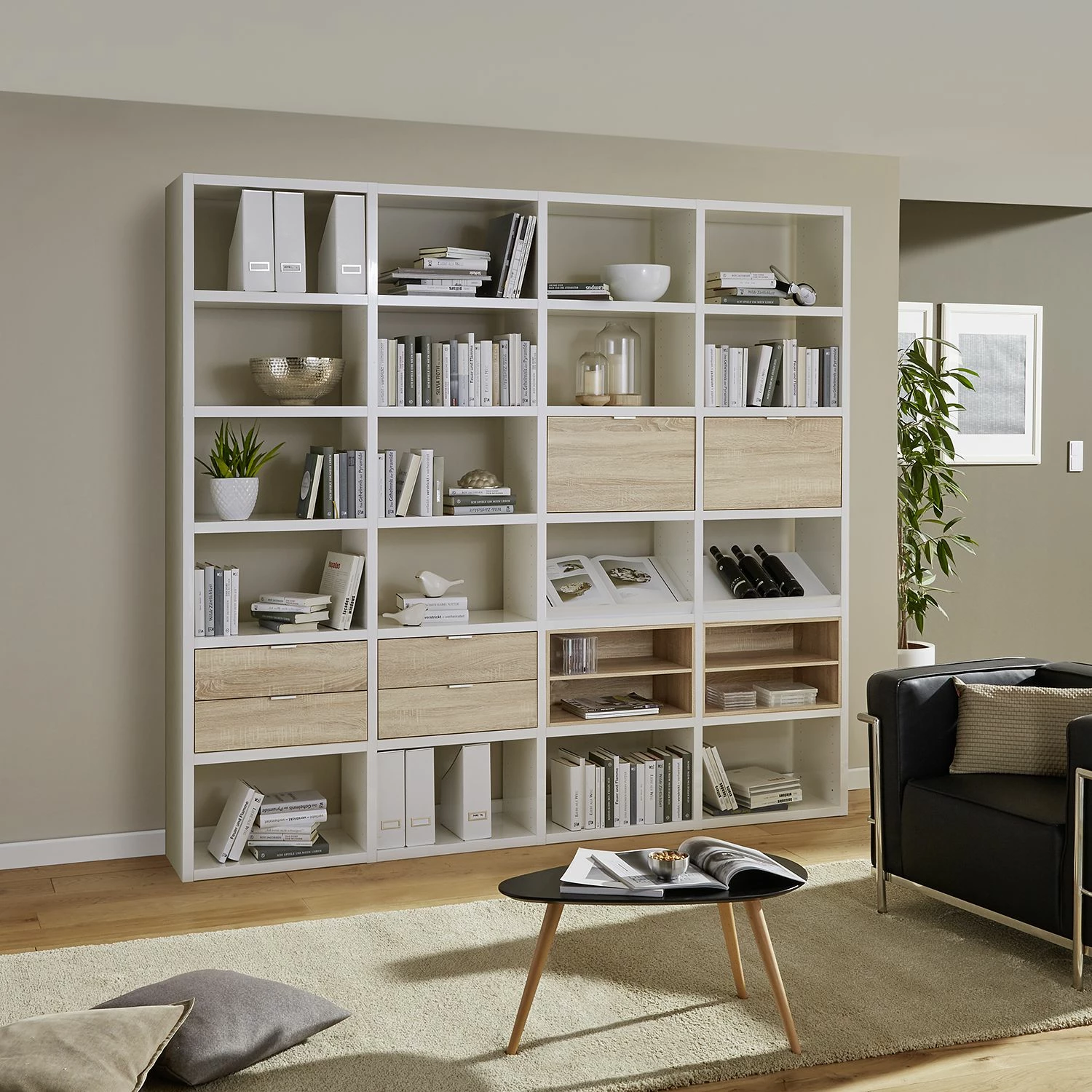 Fredriks Étagère à combiner Rodos I - Blanc brillant 6 Fredriks Étagère à combiner Rodos I - Blanc brillant – Image 4