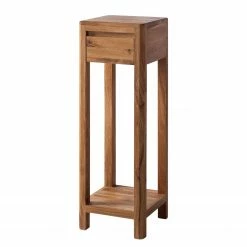 Ars Natura Table dâappoint Anamur I - ChĂȘne - Hauteur : 90 cm