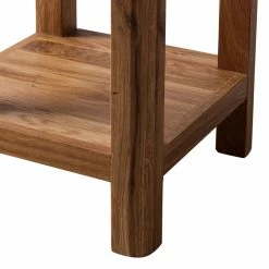 Ars Natura Table d’appoint Anamur I - Chêne - Hauteur : 90 cm -loftscape Boutique beistelltisch anamur i wildeiche massiv 90 4726400