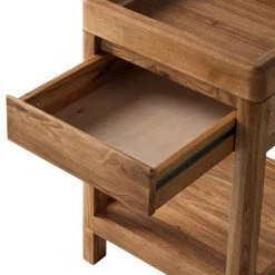 Ars Natura Table d’appoint Anamur II - Chêne -loftscape Boutique beistelltisch anamur ii wildeiche massiv 4726432