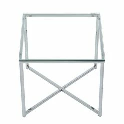 Fredriks Table d'appoint Cross - Verre clair, carrée 15 Fredriks Table d'appoint Cross - Verre clair, carrée -loftscape Boutique beistelltisch cross glas klar eckig 427370