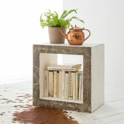 Wolf-Möbel Table d’appoint Goa White - Multicolore -loftscape Boutique beistelltisch goa white mehrfarbig 4028288