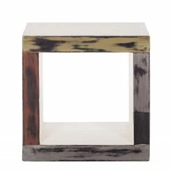 Wolf-Möbel Table d’appoint Goa White - Multicolore -loftscape Boutique beistelltisch goa white mehrfarbig 4028424
