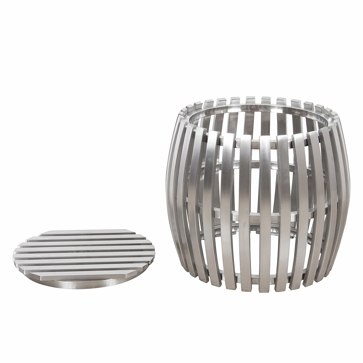 Jack & Alice Table d’appoint Liam II - Acier inoxydable 4 Jack & Alice Table d’appoint Liam II - Acier inoxydable – Image 2