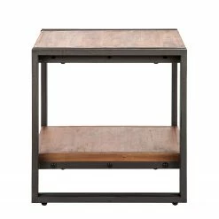 Ars manufacti Table d’appoint Manchester - Acacia massif / Métal -loftscape Boutique beistelltisch manchester akazie massiv metall 4873004