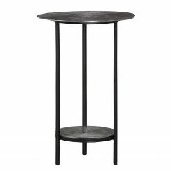 Ars manufacti Table d'appoint Minano - Métal - Argenté / Noir