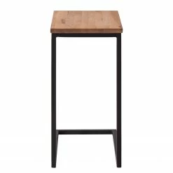 Ars manufacti Table d'appoint Montverde I - Chêne massif / Métal - Chêne / Noir -loftscape Boutique beistelltisch montverde eiche massiv metall eiche 4667404