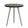 Ars manufacti Table d'appoint Namie - Métal - Argenté / Noir