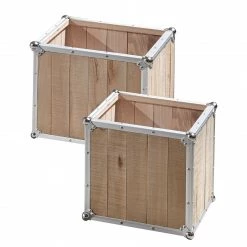 Ars manufacti Bouts de canapé Palmori (lot de 2) - Pin massif / Aluminium 11 Ars manufacti Bouts de canapé Palmori (lot de 2) - Pin massif / Aluminium -loftscape Boutique beistelltisch palmori 2er set kiefer massiv aluminium 4239156