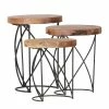 Red Living Tables d'appoint Sorel (lot de 3) - Teak massif