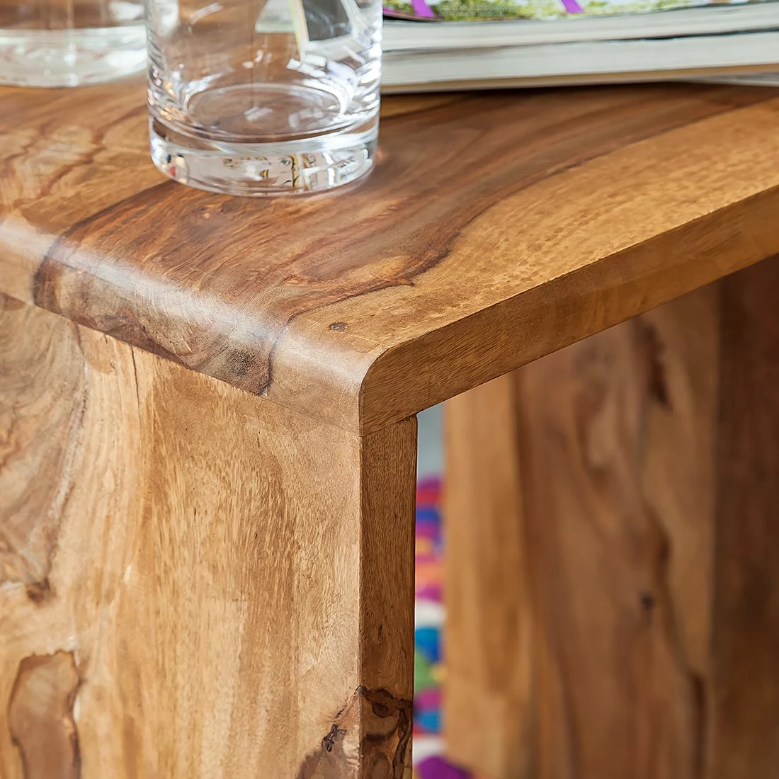 Ars Natura Tables gigognes Trangle (2 éléments) - Sheesham massif 10 Ars Natura Tables gigognes Trangle (2 éléments) - Sheesham massif – Image 8