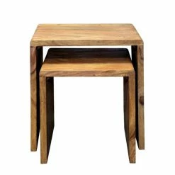 Ars Natura Tables gigognes Trangle (2 éléments) - Sheesham massif 23 Ars Natura Tables gigognes Trangle (2 éléments) - Sheesham massif -loftscape Boutique beistelltisch set trangle 2 teilig sheesham massiv 2841686