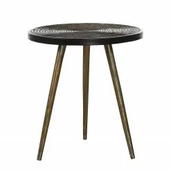 Ars manufacti Table d'appoint Suwa - Métal - Laiton / Noir