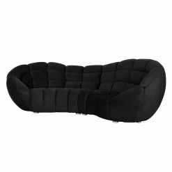 Jack & Alice Grand canapé Blair - Microfibre noire -loftscape Boutique bigsofa blair microfaser schwarz 4023840