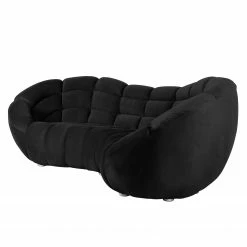 Jack & Alice Grand canapé Blair - Microfibre noire -loftscape Boutique bigsofa blair microfaser schwarz 4023844