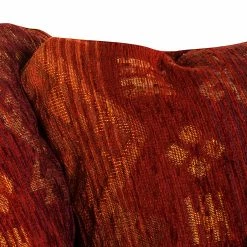 Maison Belfort Grand canapé Christian - Cuir synthétique marron foncé / Tissu rouge - Marron foncé / Rouge -loftscape Boutique bigsofa christian kunstleder schwarz webstoff rot 354624