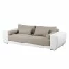 Roomscape Grand canapé Cubba (convertible) - Blanc / Cappuccino 2 Roomscape Grand canapé Cubba (convertible) - Blanc / Cappuccino -loftscape Boutique bigsofa cubba mit schlaffunktion kunstleder strukturstoff weiss cappuccino 4069524