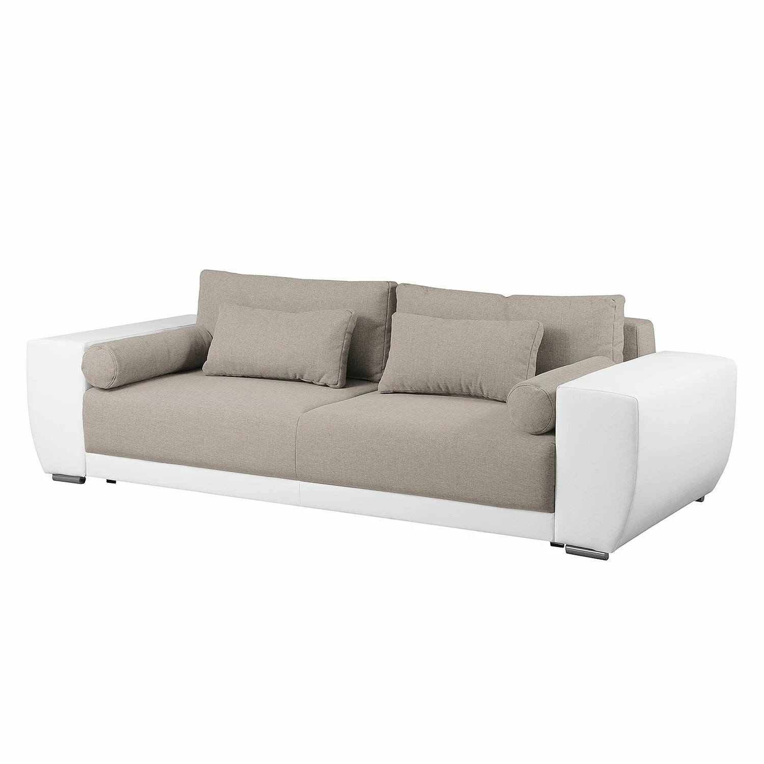 Roomscape Grand canapé Cubba (convertible) - Blanc / Cappuccino 3 Roomscape Grand canapé Cubba (convertible) - Blanc / Cappuccino