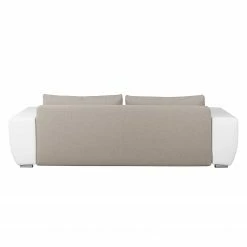 Roomscape Grand canapé Cubba (convertible) - Blanc / Cappuccino 15 Roomscape Grand canapé Cubba (convertible) - Blanc / Cappuccino -loftscape Boutique bigsofa cubba mit schlaffunktion kunstleder strukturstoff weiss cappuccino 4069544