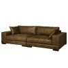 Fredriks Grand canapé Mandor Aspect cuir vieilli - Cognac -loftscape Boutique bigsofa mandor antiklederlook cognac 4476564