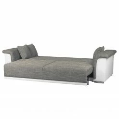 Roomscape Grand canapé Rockypoint (convertible) - Blanc / Gris 10 Roomscape Grand canapé Rockypoint (convertible) - Blanc / Gris -loftscape Boutique bigsofa rockypoint mit schlaffunktion kunstleder strukturstoff weiss grau 4097328