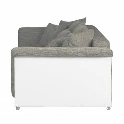 Roomscape Grand canapé Rockypoint (convertible) - Blanc / Gris 12 Roomscape Grand canapé Rockypoint (convertible) - Blanc / Gris -loftscape Boutique bigsofa rockypoint mit schlaffunktion kunstleder strukturstoff weiss grau 4097336