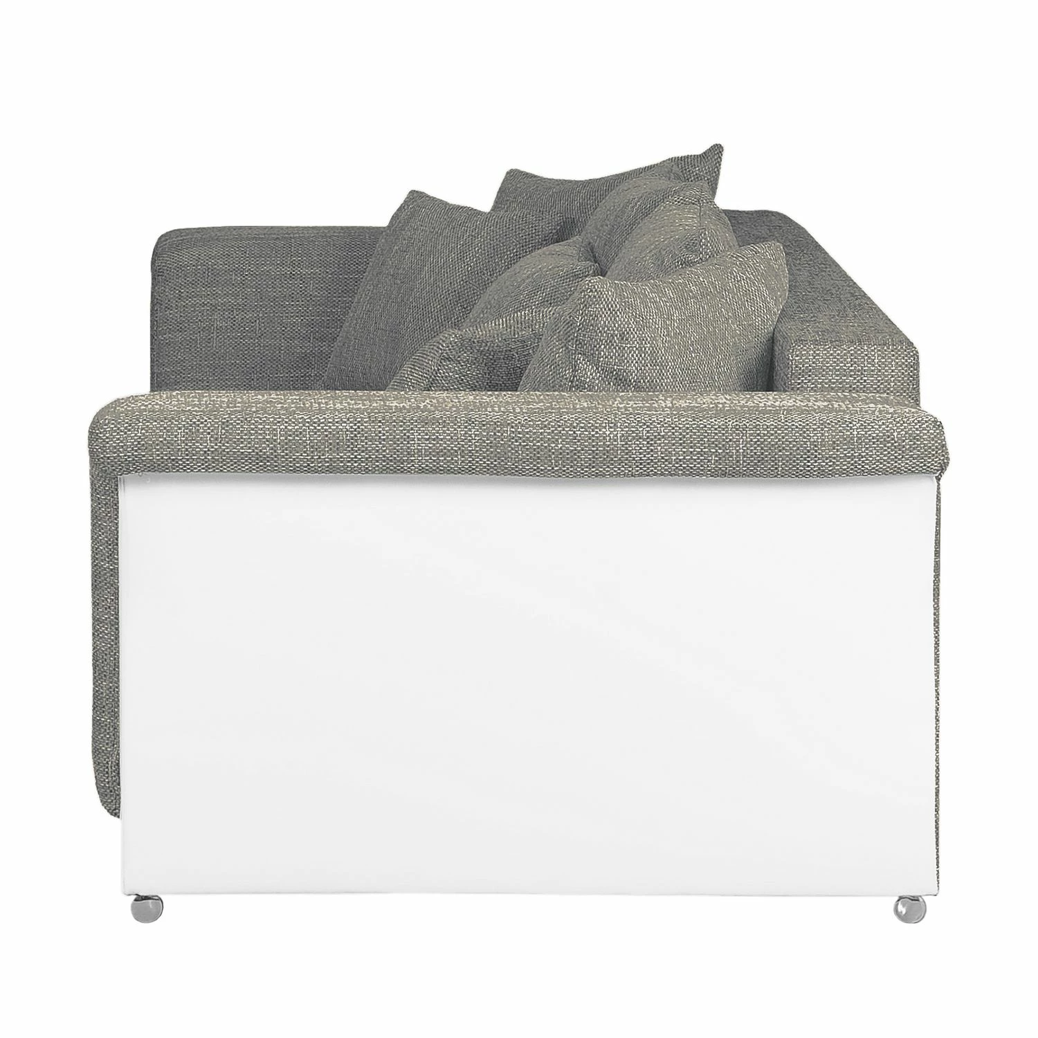 Roomscape Grand canapé Rockypoint (convertible) - Blanc / Gris 6 Roomscape Grand canapé Rockypoint (convertible) - Blanc / Gris – Image 4