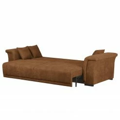 Ars Natura Grand Canapé Rockypoint (convertible) - Cognac -loftscape Boutique bigsofa rockypoint mit schlaffunktion microfaser cognac 4278420
