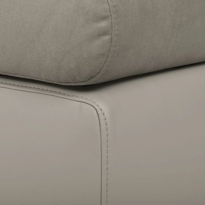 Fredriks Grand canapé Truman - Imitation cuir / Velours taupe 8 Fredriks Grand canapé Truman - Imitation cuir / Velours taupe – Image 6