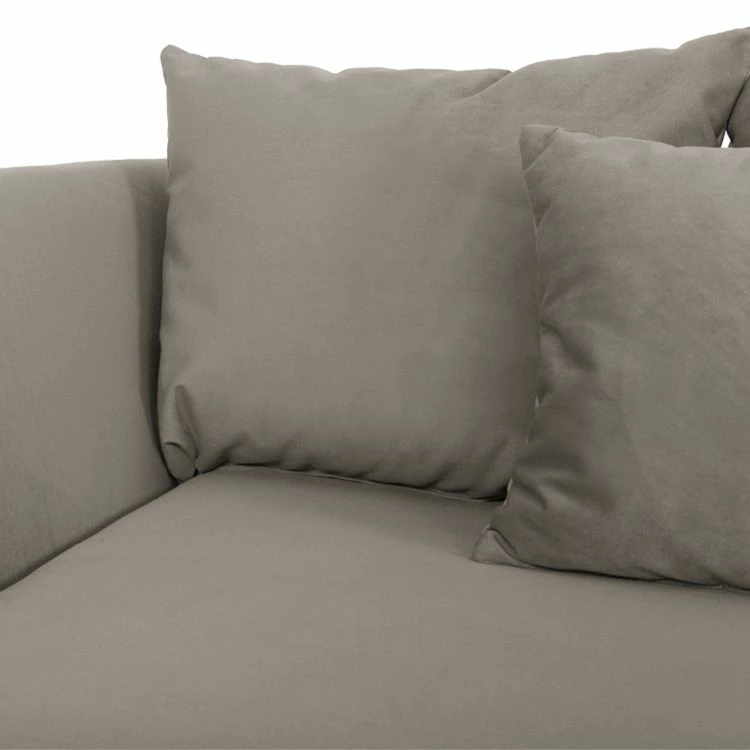 Fredriks Grand canapé Truman - Imitation cuir / Velours taupe 9 Fredriks Grand canapé Truman - Imitation cuir / Velours taupe – Image 7