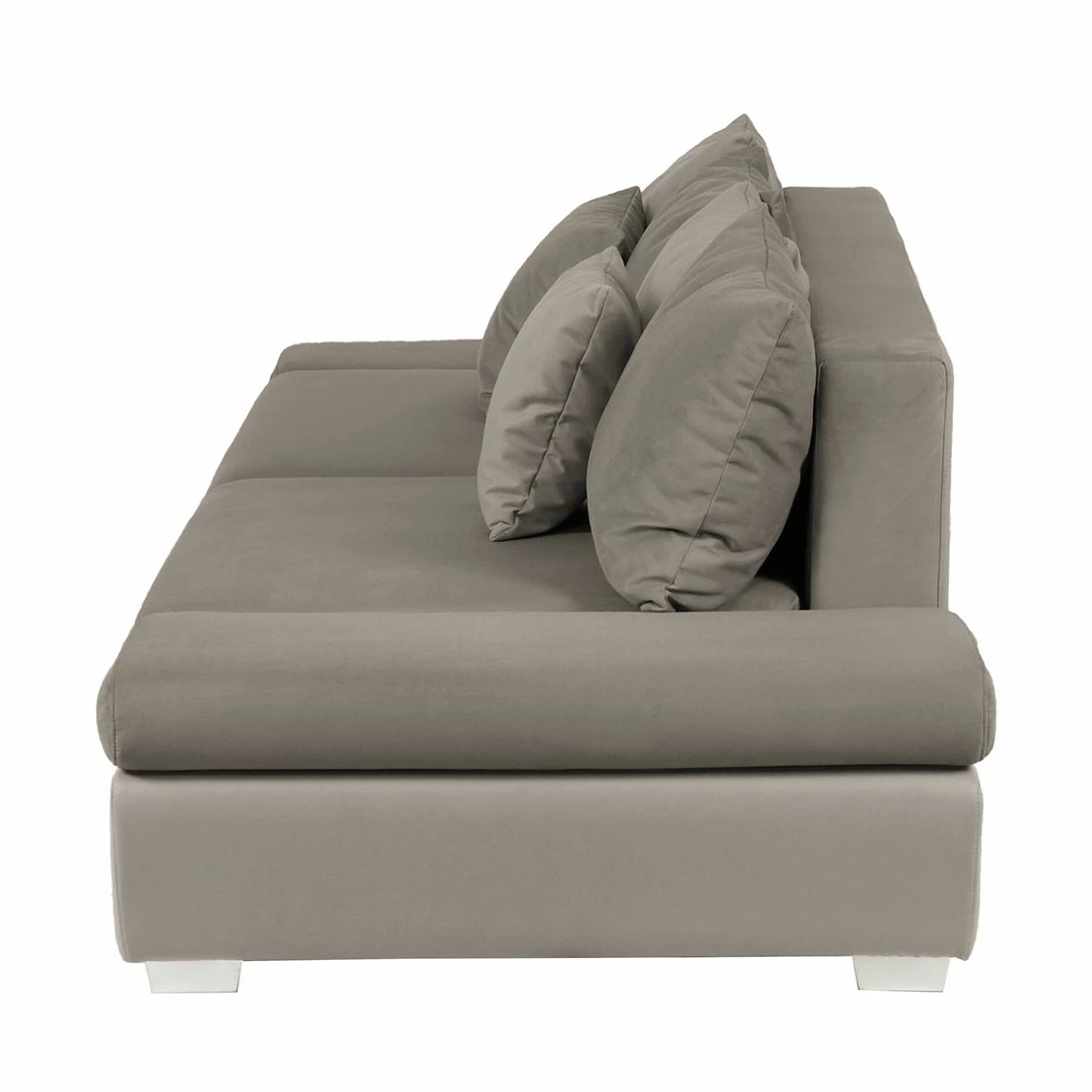 Fredriks Grand canapé Truman - Imitation cuir / Velours taupe 7 Fredriks Grand canapé Truman - Imitation cuir / Velours taupe – Image 5