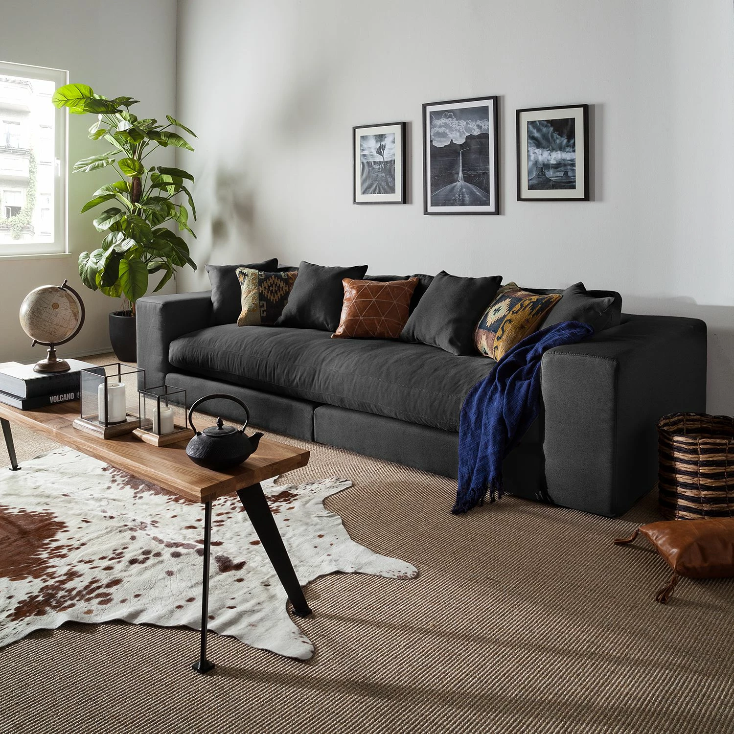 Loftscape Grand canapé Winwick - Anthracite 5 Loftscape Grand canapé Winwick - Anthracite – Image 3