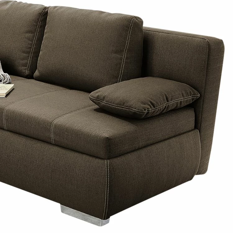 Loftscape Canapé boxspring convertible Madang - Marron 9 Loftscape Canapé boxspring convertible Madang - Marron – Image 7