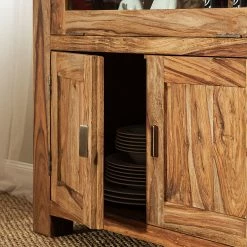 Wolf-Möbel Vaisselier Yoga - Sheesham massif - Naturel -loftscape Boutique brotschrank yoga sheesham massiv natur 1416987